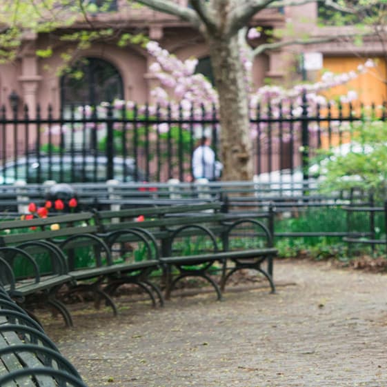 Neighborhood street near Central Park